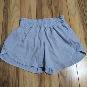 EUC! Lululemon Track That Shorts In Light Blue Size 6